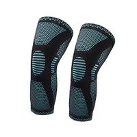 ASEEBY Knee Braces Compression Knee Sleeve for Men Women Knee Support (1 Pair) for Running Weightlifting Basketball Gym Workout Sports Size S (Blue)