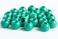 Blue Wing Olive Tungsten Beads for Fly Tying - 25 Pack (Mottled Blue Olive, 2.4 mm (3/32"))