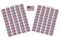 Made in USA! 100 Country Flag 1.5" x 1" Self Adhesive World Flag Stickers, Two Sheets of 50, 100 Sticker Flags Total (Costa Rica)