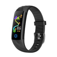 Vacio Fitness Bands Watch, Activity Tracker Wristband Heart Fitness Bracelet Blood Pressure Sleep Monitor Smart Watch for iPhone-Black