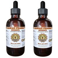 Guggul Liquid Extract, Organic Guggul (Commiphora Mukul) Tincture Supplement 2x4 oz