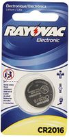 Rayovac KECR2016-1C Lithium Keyless Entry Battery 2016 Size, 6-Pack