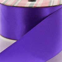 3" Regal Purple Double Faced Satin Ribbon 25yd