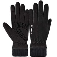 Yjdr Lightweight Running Gloves Warm Gloves Mittens Liners Women Men Touch Screen Gloves Cycling Bike Sports Compression Gloves for Winter Early Spring Or Fall (Color : Black)