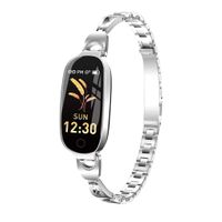  Orcbee  _L18 Color Screen Women Blood Pressure Heart Rate Monitor Smart Watch Fitness Tracker (Silver)