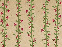 Gift Wrap Paper - 30 inches x 150 feet - Kraft Twigs and Berries