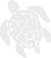 hBARSCI Sea Turtle Vinyl Decal - 5 Inches - for Cars, Trucks, Windows, Laptops, Tablets, Outdoor-Grade 2.5mil Thick Vinyl - White