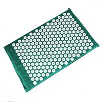 Mexidi Acupressure Mat Pillow Set Body Foot Massage Cushion Shakti Yoga Mat Muscle Relaxation, Relieve Your Stress, Back, Neck,Sciatic Pain with Carry Storage Bag (Green, Massage Mat)