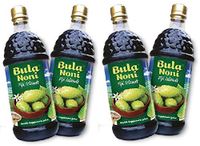 Bula Noni - 100% Certified Organic Noni (Morinda citrifolia) for Increased Energy & Body Health | No Additives, Vegetarian (Pack of 4) 1 Liter Bottles/ea, Rich in Antioxidant. DRINKNONI.COM