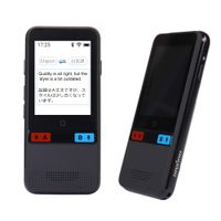 Smart Voice Language Translator Device,Real-time Two-Way Offline Speech/Text WiFi 2.4 inch IPS Touch Screen Support 75 Languages for Learning Travel Business Shopping English Spanish Etc (Black)