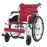 JUFU Wheelchair Reinforced Aluminum Alloy Light and Sturdy Foldable Manual Solid Tires Scooter, Travel Pass Old car |
