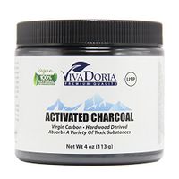 Viva Doria Virgin Activated Charcoal Powder - Food Grade (4 oz)