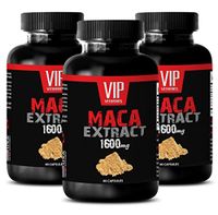 Maca Sexual Health - Maca 1600mg 4: 1 Extract - Nutritional Support (3 Bottles 180 Capsules)
