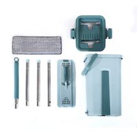 Youzpin Free Hand Wash Flat Mop Bucket Clean Set,360?¡ã Rotatable Removable 2 in 1 Wet and Dry Mop Combination Kit for Cleaning Hardwood Laminate Tile Stone Floors