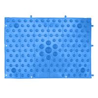 Foot Massage Mat Blood Circulation Tension Release Pad TPE Colorful Foot Acupressure Mat for Home Party Game(Blue)