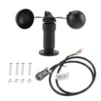 Yosooo Wind Sensor Trans, 0-5V Aluminum Alloy Wind Tempo Sensor Anemometer for Weather Station to Wind-Measuring Three Cups Wind-Measuring Detector Anti-Corrosion/Anti-Erosion