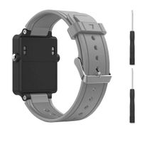 Eway Compatible Garmin vivoactive Band,Soft Silicone Replacement Band for Garmin vivoactive Watch,Not fit Garmin vivoactive hr (Gray)