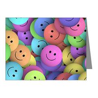 Note Cards (10 Pack) Lots of Pastel Smiley Faces