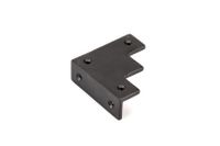 Richelieu Hardware - BP954278900 - Traditional - Decorative Corner Bracket for Barn Door - 9542 - Forged Iron Matte Black Finish