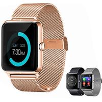 Smart Watch for Android Phones with SIM Card Slot Camera, Bluetooth Watch Phone Touchscreen Compatible iOS Phones, Smart Fitness Watch with Sleep Monitor Sedentary Reminder for Men Women Kids
