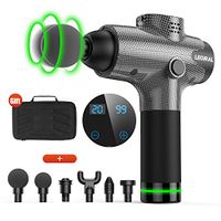 Massage Gun for Athletes, Portable Body Muscle Massager Professional Deep Tissue Massage Gun for Pain Relief with 6 Massage Heads 20 Speed High-Intensity Vibration Rechargeable Legiral Le3 Massage Gun