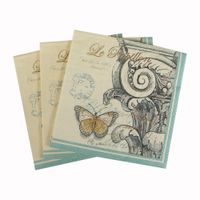 Cocktail Size Paper Napkin,Corinthian