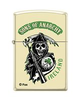 Zippo Sons of Anarchy Ireland Cream Matte Pocket Lighter