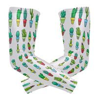 Home Cactus Set Unisex Arm Sleeve UV Protection Arm Compression Sleeve Skin Protection Sport Arm Cooler Sleeve for Running Hiking Jogging Motorcycling Climbing Camping