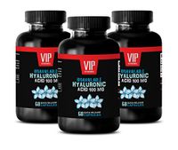 Rejuvenation Supplements - HYALURONIC Acid 100 Mg - hyaluronic Acid Best Seller - 3 Bottles 180 Capsules