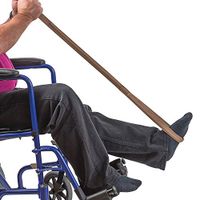 Leg Lifter Strap helps Increase Mobility and Maneuverability on Injured, Elderly or Disabled with Foot Loop and Hand Grip, Adult Size, 32 inches long