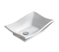 Bathroom White Ceramic Porcelain Vessel Vanity Sink 7459 +FREE Pop Up Drain