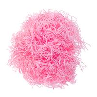 LIOOBO 5PC Cut Paper Shred Filler Easter Basket Grass Craft Shred Paper Shredded Tissue Paper for Packaging Filling (Pink)