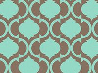Aqua and Brown Print Tissue Paper Ream 240 Sheets Wholesale Packaging Gift Wrap