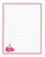 NEW Pink Booties Stationery Printer Paper 26 Sheets