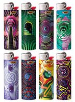 BIC Special Edition Prismatic Limited Series Lighters, Set of 8 Lighters