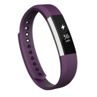 AK for Fitbit Alta Bands, Replacement Bands for Fitbit Alta/Alta HR with Metal Clasp（Purple,Large）