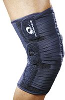M-Brace AIR Vega Plus Patella Stabilizer Knee Brace with Hinges, Knee Strap, Knee Band, Support for Post Rehab and Prevention, 100% Cotton, Comfortable, for Men and Women, Blue, XXX-Large