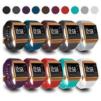 AIUNIT Compatible Ionic Bands for Men Women Teens Kids Small with Burnt Orange Buckle, Replacement Strap Sport Accessory Wristband for Ionic Smart Watch