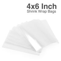 Metronic 4X6 Inch 500 Pack Shrink Wrap Bag for Soaps, Candles, Jars and Small Gifts,Clear Heat Shrink Wrap/Shrink Film Wrap