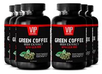 Raspberry Ketones Powder - Green Coffee Bean Extract with GCA 800 - Best Weight Loss Supplements That Works Fast (6 Bottles - 360 Capsules)