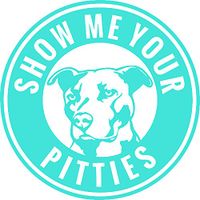 KCD Pitbull Show Me Your Pitties Vinyl Decal Sticker | Cars Trucks Walls Vans Windows Laptops | Light Blue | 5.5 X 5.5 Inches | KCD1836LBL