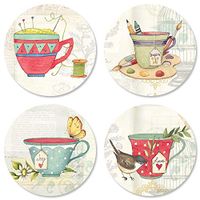 Tea Time Seals - Set of 24 (6 of Each)