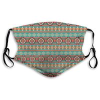Fashion Comfortable Windproof mask,Floral and Geometric Ethnic Tribal Cultural Motif Pattern Print,Printed Facial Decorations for Unisex M