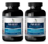 Pain stoppers - Pain Relief MEGA Complex 610MG - holy Basil Supplement - 2 Bottles (120 Capsules)