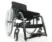 Karman S-ATX-1816BK S-ergo ATX Ergonomic Active Wheelchair Design, Folding Frame With Rigid Collapsing Mechanism, 18"x16" seat, Color Diamond Black & Free OPC Medical Utility Bag