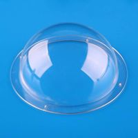 F-ber Diameter 3.94 inch/100MM w/ 4 Holes Acrylic Indoor/Outdoor CCTV Replacement Clear Dome Camera Cover Security Dome Camera Housing