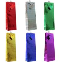 Hologram Gift Bags, 12-pc, All Occasions, Assorted Colors (Bottle)