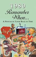 1980 REMEMBER WHEN CELEBRATION KARDLET: 40th Gift - Birthdays, Anniversaries, Reunions, Homecomings, Client & Corporate Gifts, RW1980