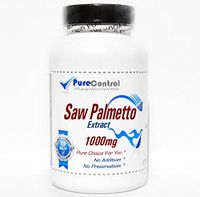 Saw Palmetto Extract 1000mg // 200 Capsules // Pure // by PureControl Supplements