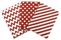 Present Avenue Food Safe Biodegradable Red Paper Candy Favor & Treat Bags Pack of 75 Great for Christmas Holiday and Carnival Party